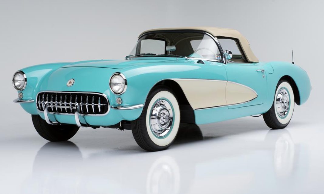 Blue 1957 Corvette