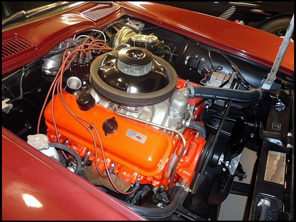 1967 L88 Engine with orange valve covers
