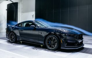 2024 Ford Mustang Dark Horse rolling road wind tunnel testing