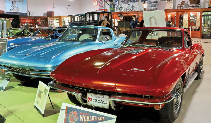 The 1964 Worlds Fair Styling Study Corvette as seen at the MY Museum at Mid America Motorworks.