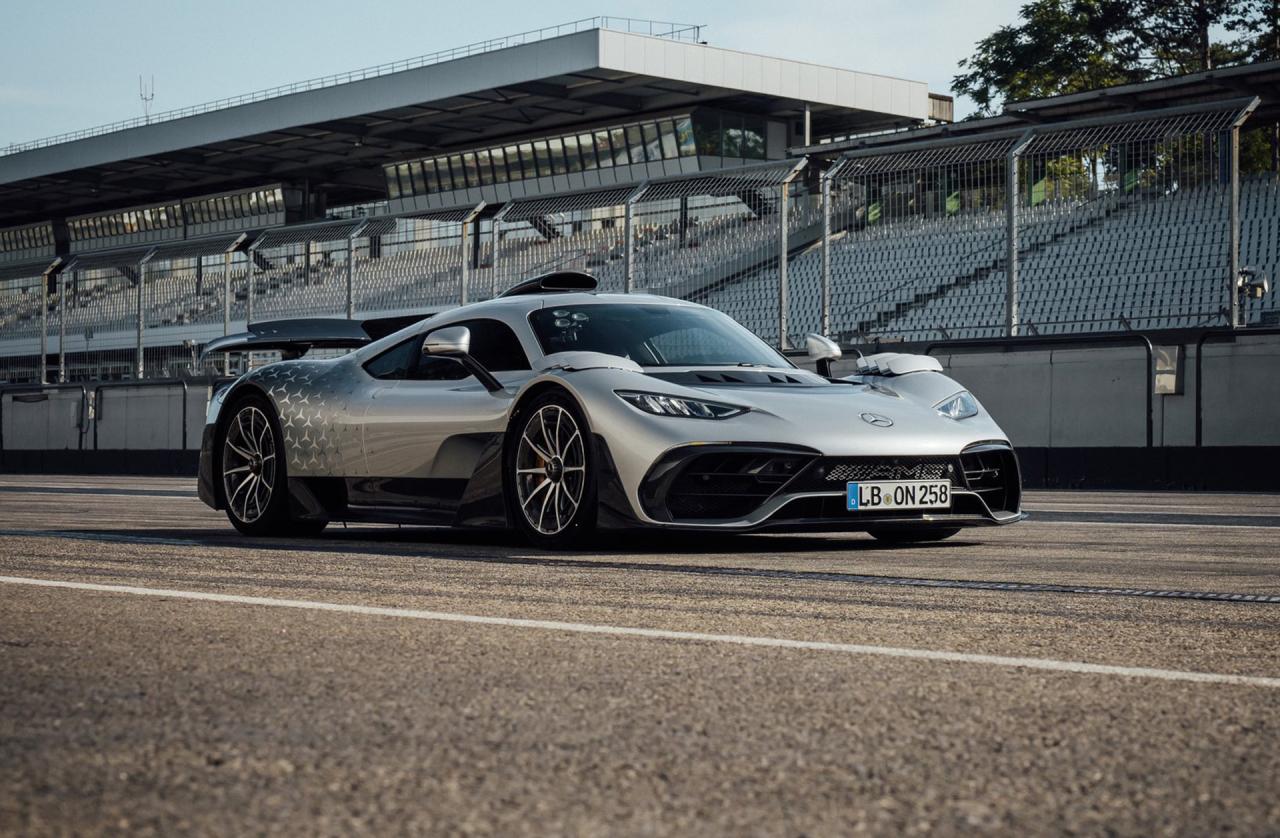 Maro Engel drives the Mercedes-Benz AMG One at the Hockenheimring